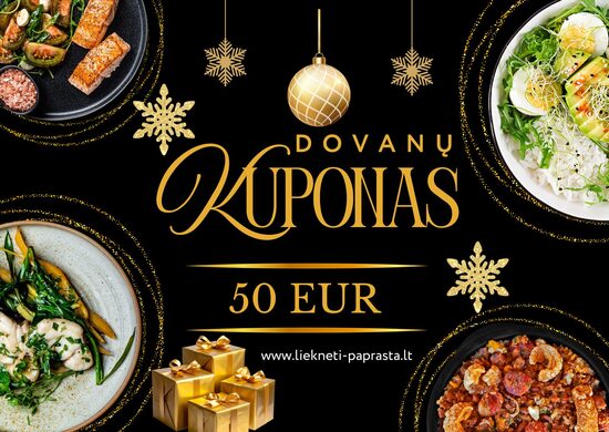 DOVANŲ KUPONAS 50 Eur vertės